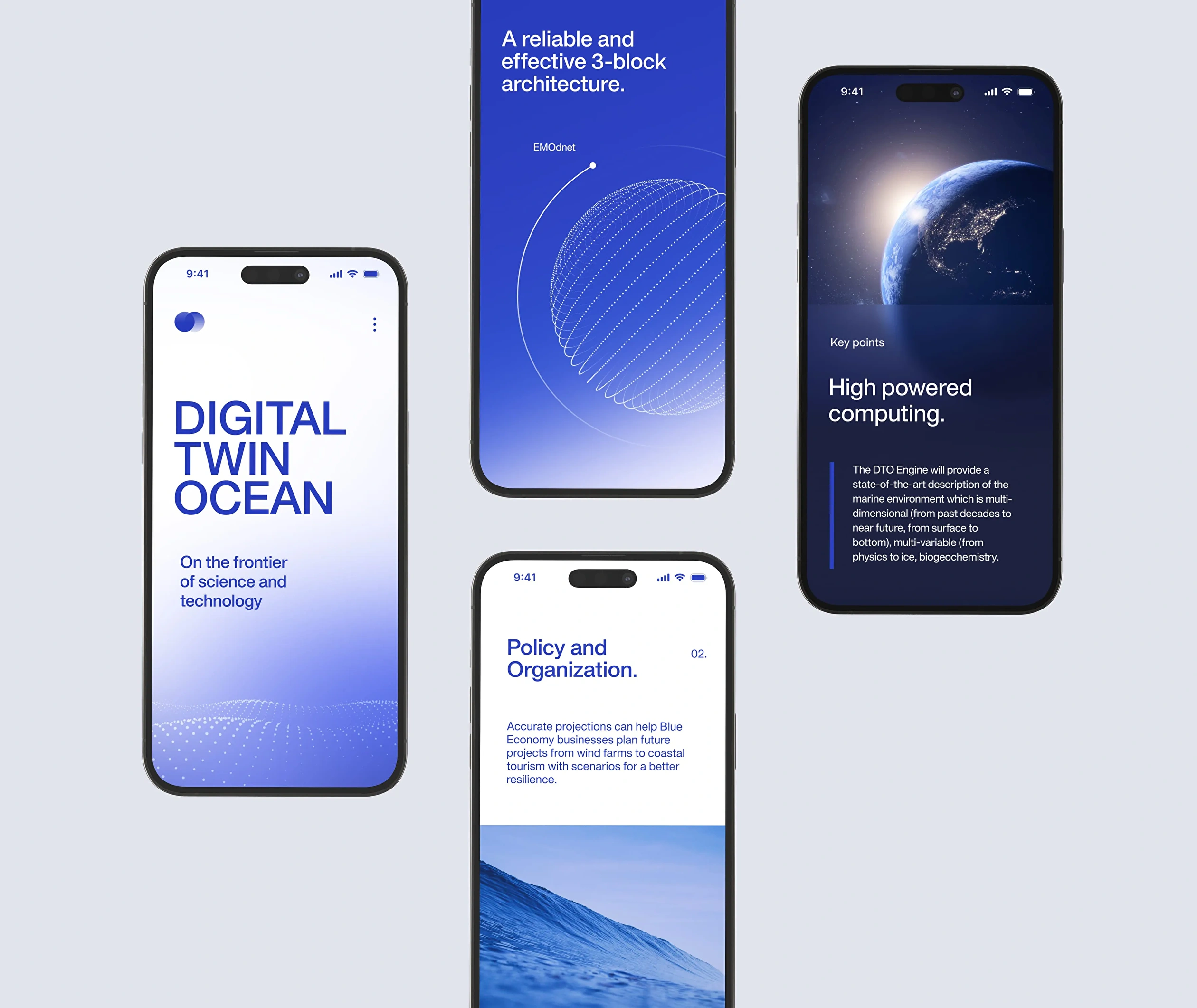 Visuals of landing page design across different devices