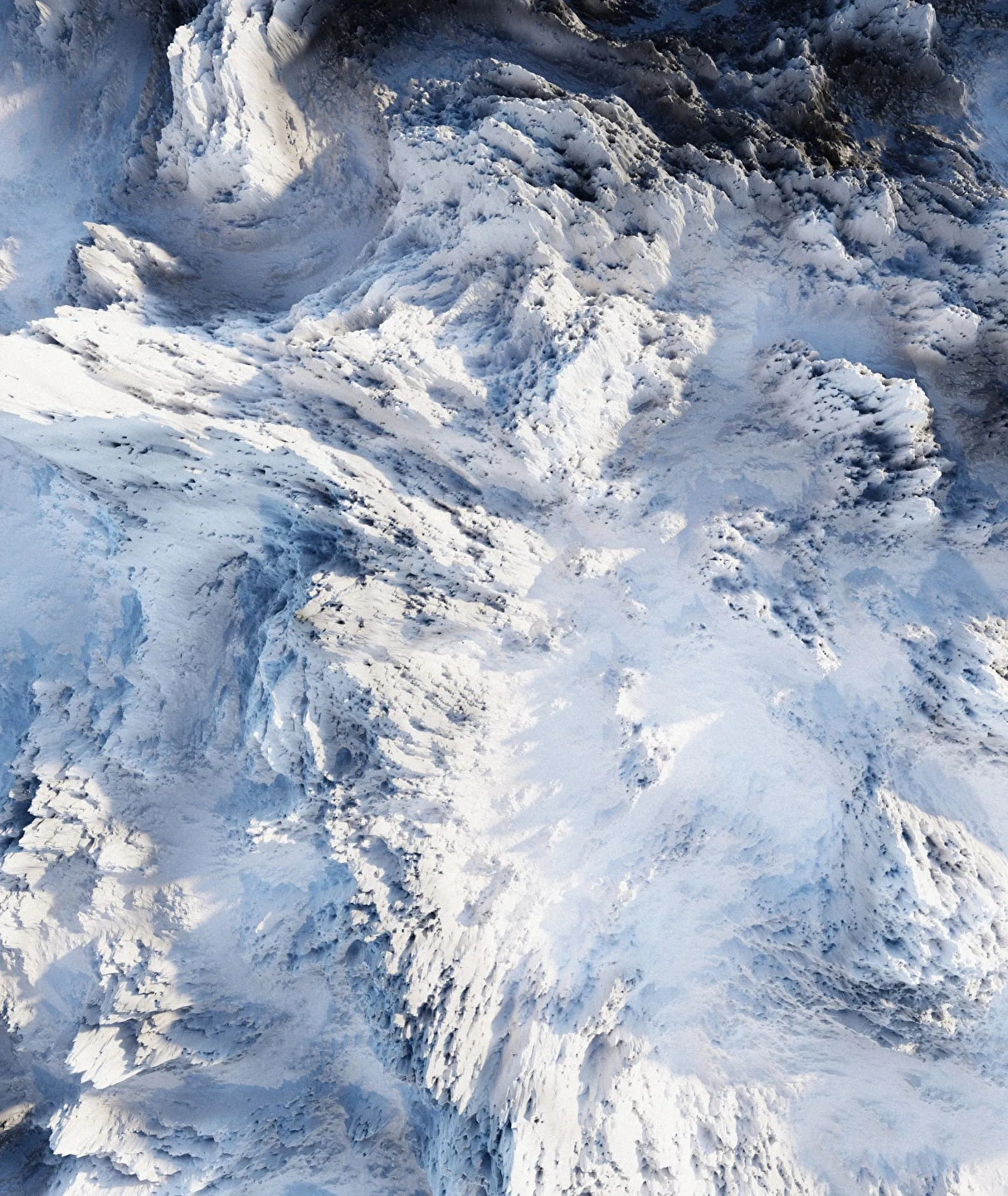 Aerial image of the ocean
