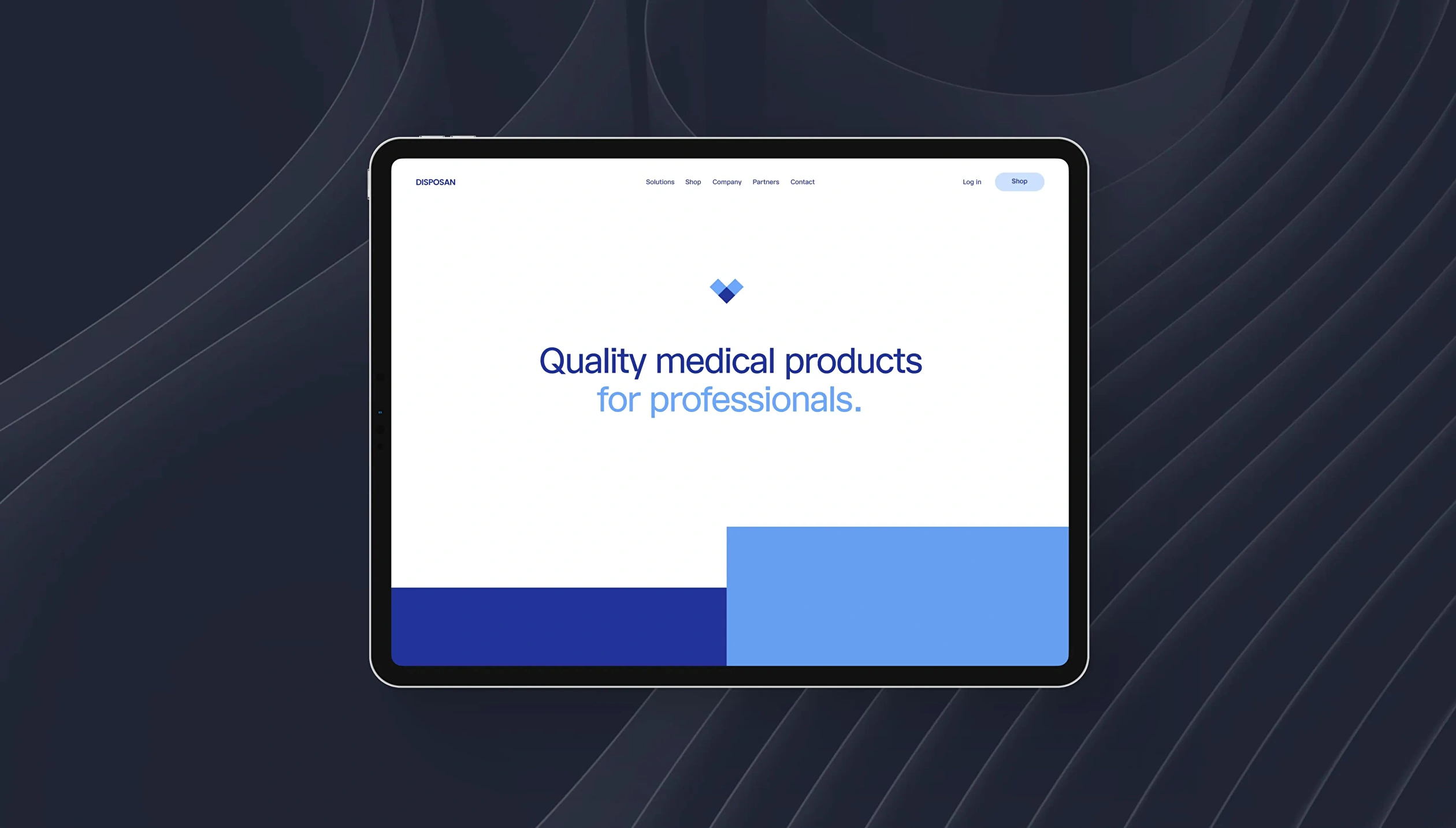 Disposan Home page design.